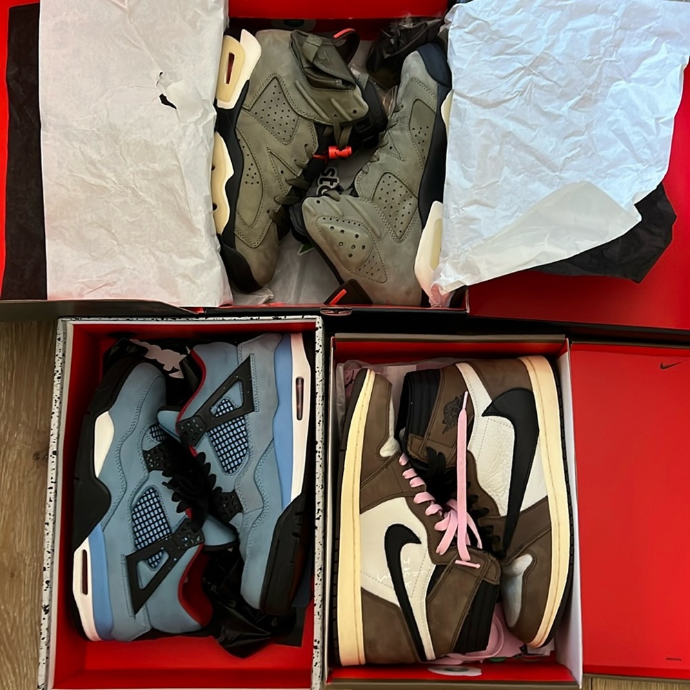 Travis Scott Jordan 1 high mocha Travis Scott Retro 4